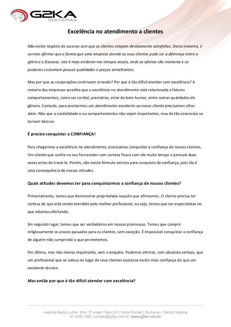 Redação Pronta Sobre Atendimento Ao Cliente Em Telemarketing