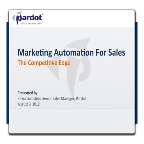 Learn How Marketing Automation Gives Sales Teams the Competitive Edge