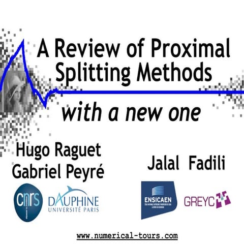 A Review of Proximal Methods, with a New One