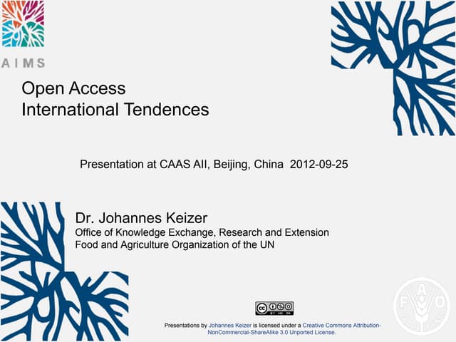 Open Access International Tendences