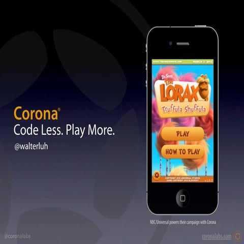 Corona SDK Presentation at GMIC SV - October 19, 2012