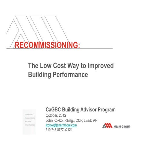 Re-Commissioning Buildings