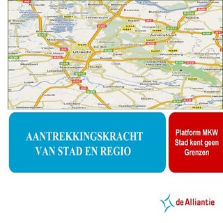 Aantrekkingskracht van stad en regio