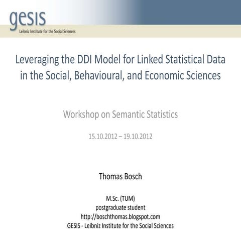2012.10 - Workshop on Semantic Statistics - 1
