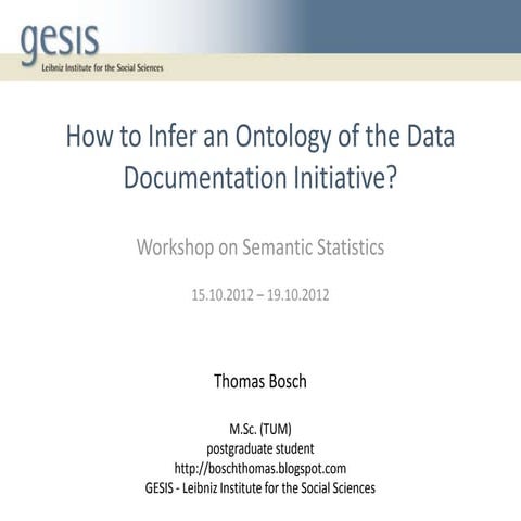 2012.10 - Workshop on Semantic Statistics - 2
