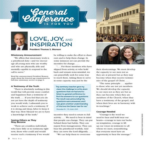 Love, Joy and Inspiration by Thomas S. Monson