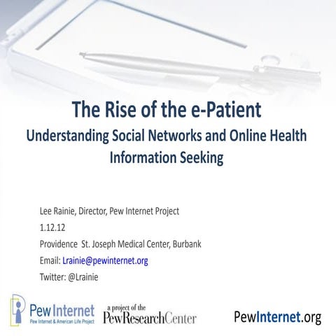 The Rise of the e-Patient
