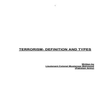[2012 12-04 3] - terrorism definition and type