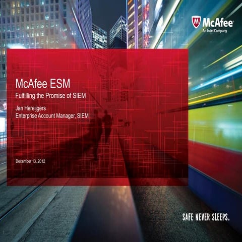 2012-12-12 Seminar McAfee ESM