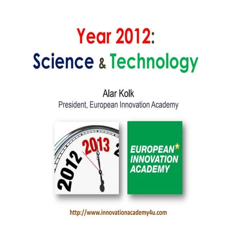 Technology and Science 2012