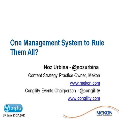Choosing a CMS: One Management System to Rule Them All?