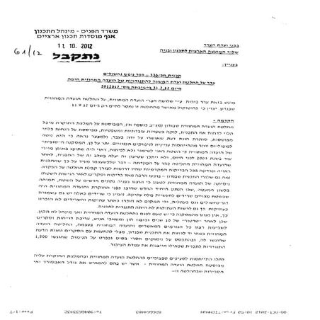 ערר היזמים של כפר נופש נחשולים