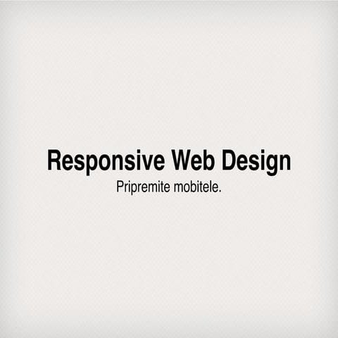 Responsive Web Design