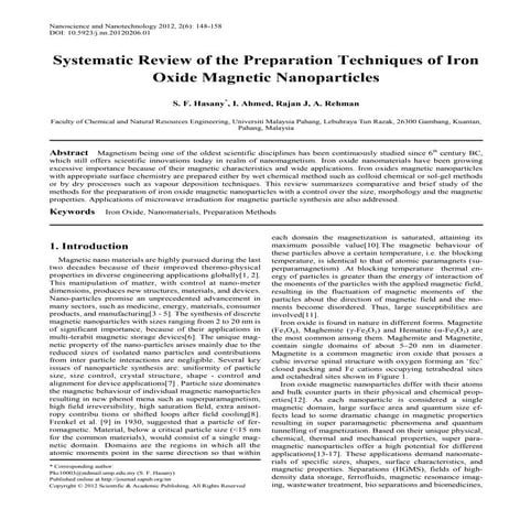 Magnetic nanoparticles introduction, synthesis and role in health care.pdf