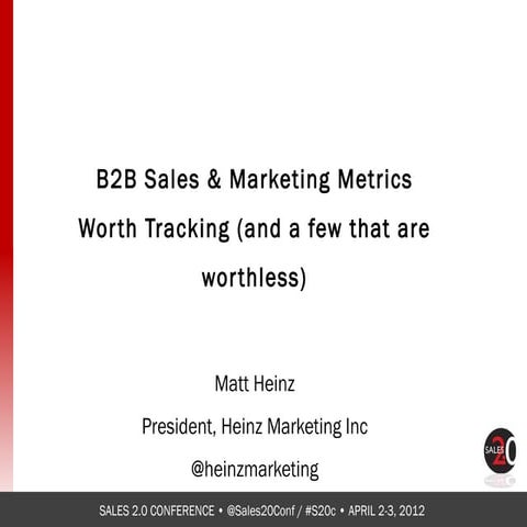B2B sales & marketing metrics worth tracking (and 5 that are worthless)