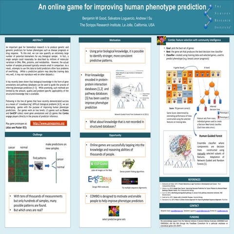 An online game for human phenotype prediction