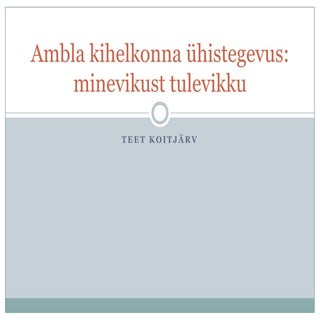 Ambla kihelkonna ühistegevus