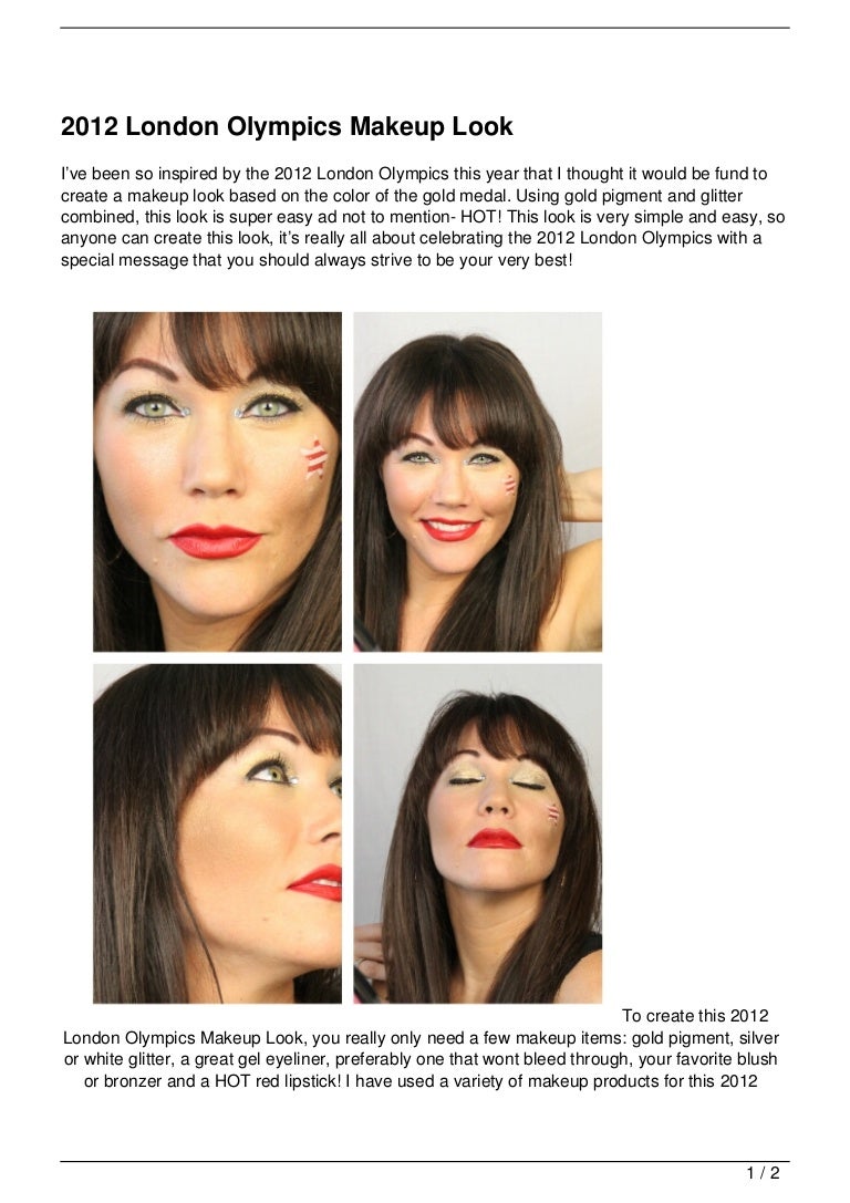 2012 London Olympics Makeup Look