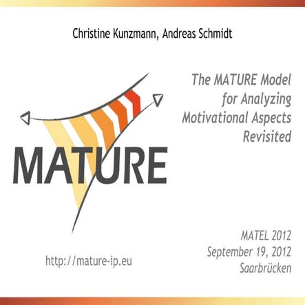 The MATURE Motivational Model Revisited