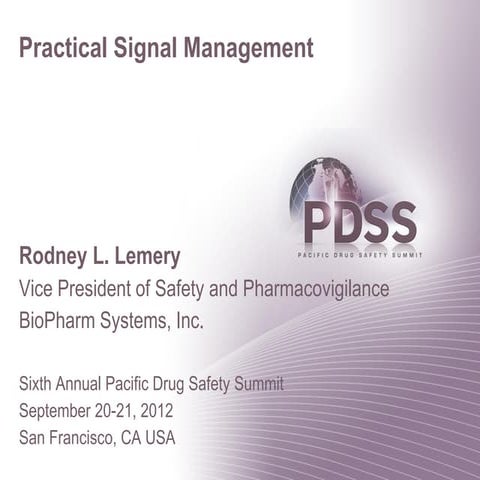 Practical Signal Management