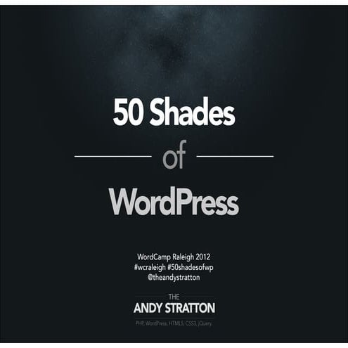 50 Shades of WordPress
