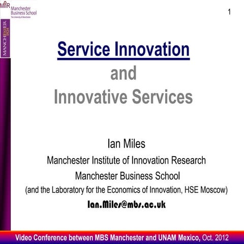 Service Innovation - an overview