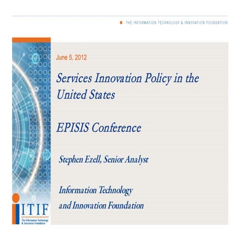 Services Innovation Policy in the United States