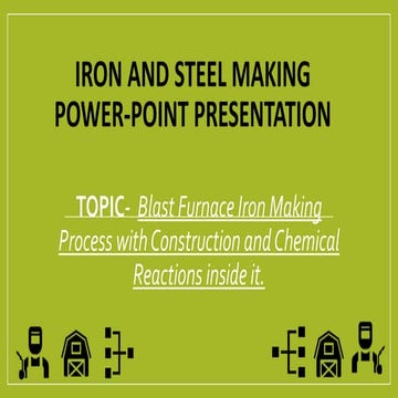 Iron and Steel Making with allied chemical reactions .pptx