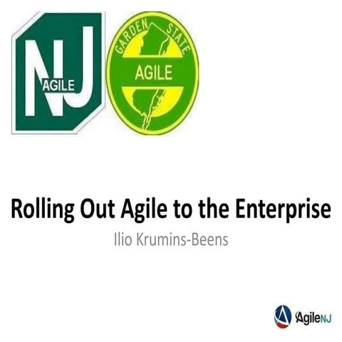 Oct 2012 Presentation for Agile NJ