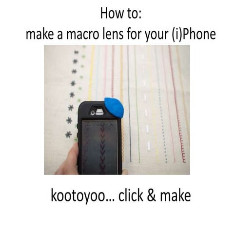 how to make a macro lens for your (i)Phone