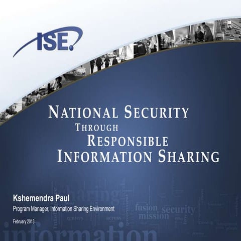 Transforming our Nation’s Information Sharing