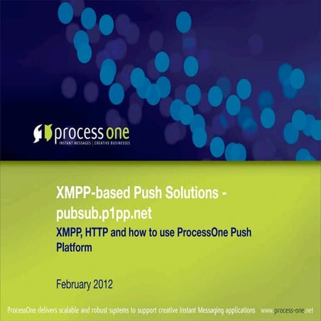 ProcessOne Push Platform: pubsub.p1pp.net