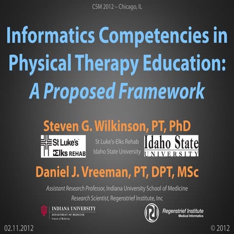 2012 02 11 - Informatics Competencies in PT Education