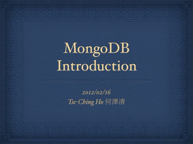 mongodb-introduction