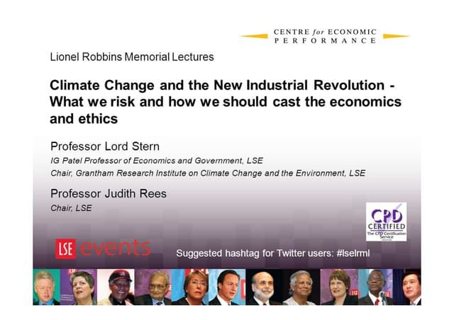 Climate Change and the New Industrial Revolution