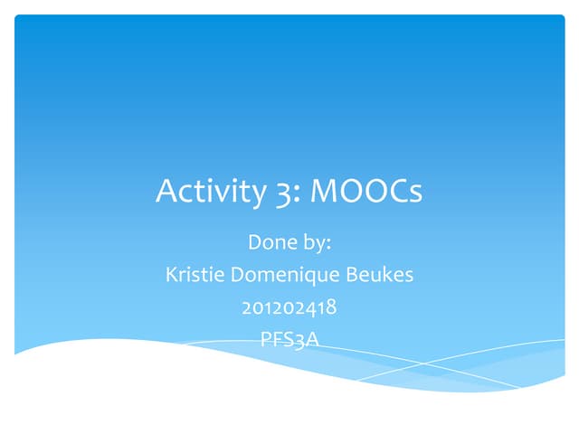 MOOCs Introduction 
