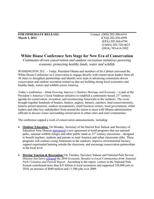 White House Holds Conclave on Commu...