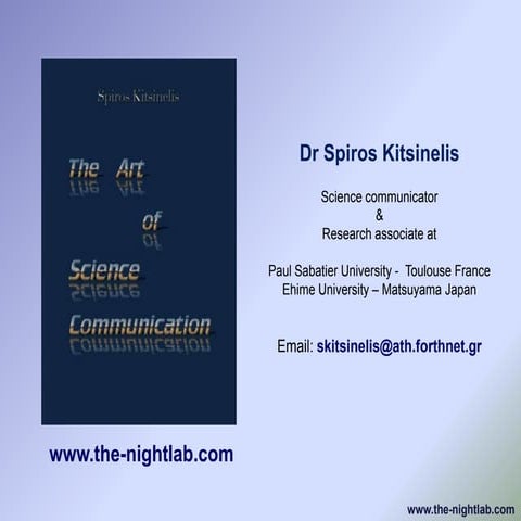 #aciencia2013 Xerrada Spiros Kitsinelis UdG C4D 11/3/2013