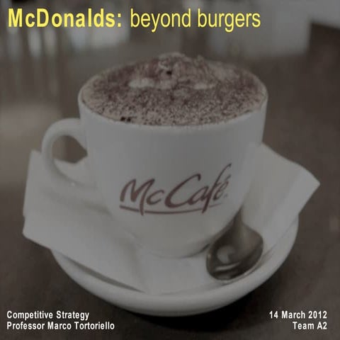 McDonalds MccCafe Team A2 | PPT