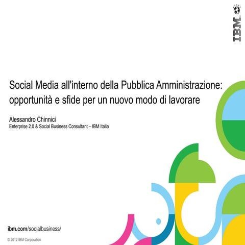 Focus Group Open Source 14.3.2012 Alessandro Chinnici