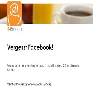 Vergesst Facebook!