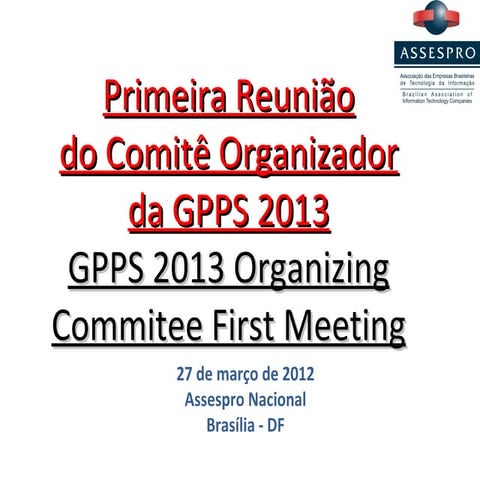 Programa do Comitê / Committee Program