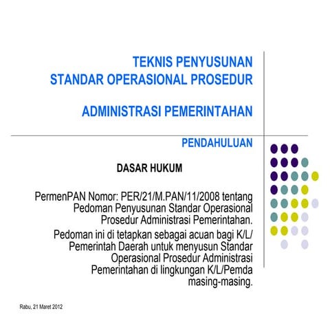 Pedoman Penyusunan SOP