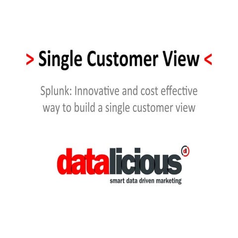 Single Customer View