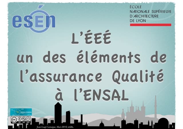 L'évaluation des enseignements et des formations par les étudiants, un des él...