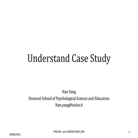 Understand Case Study