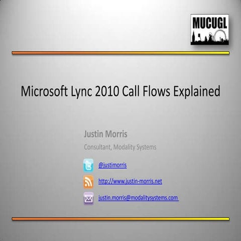 Microsoft Lync 2010 Call Flows Explained