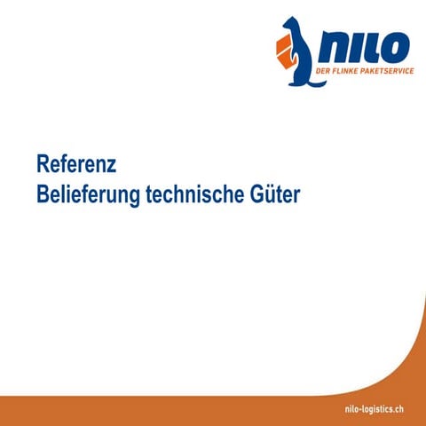 nilo Night Logistics - Technische Güter