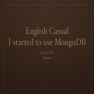 English Casual 2012/05/10