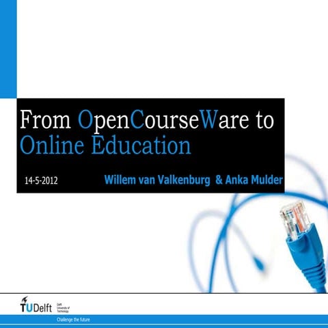 TU Delft OCW to online education